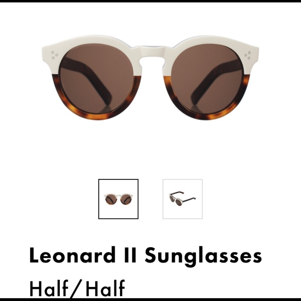 Illesteva Leonard II Mirror Lenses! Cream/Havana